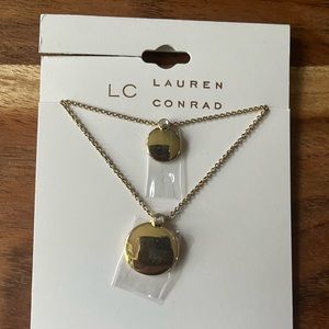 Lauren Conrad Gold Tone Necklace with Crystals